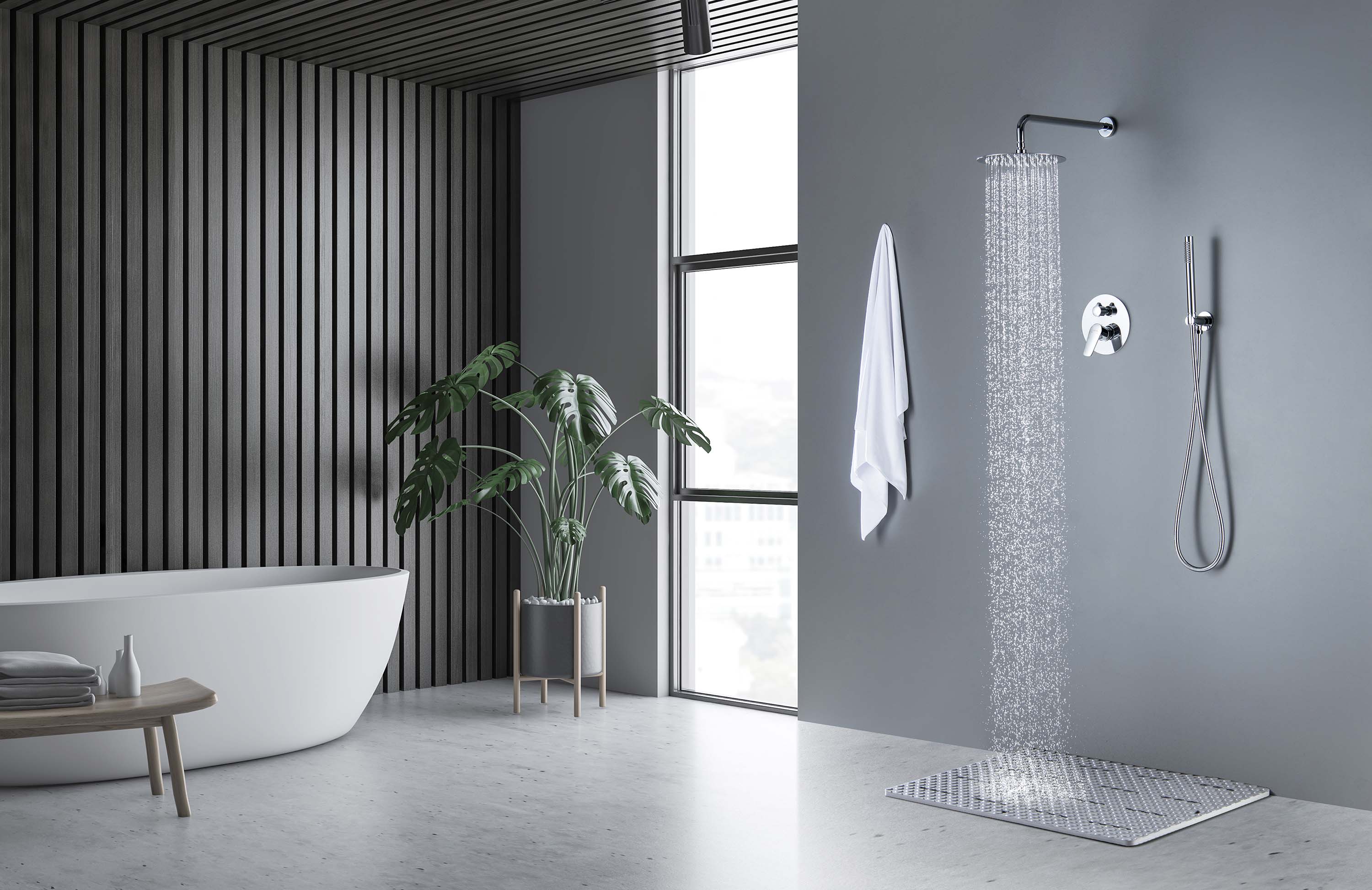 Set 3 в 1 душевой комплект Aquatek Бетта AQ1172CR