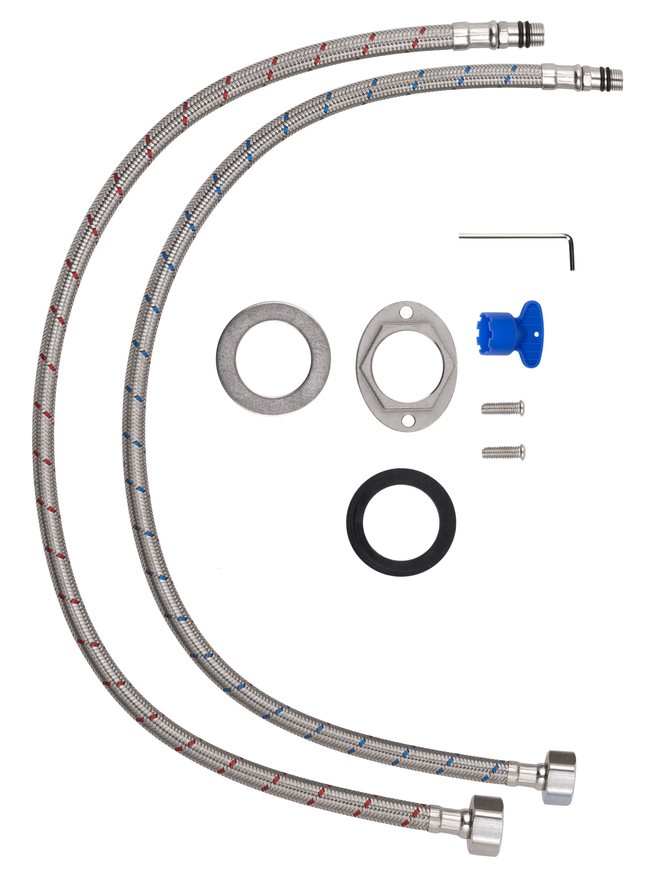 Смеситель для раковины высокий WONZON & WOGHAND STICK, Брашированный никель WW-88239017-BN
