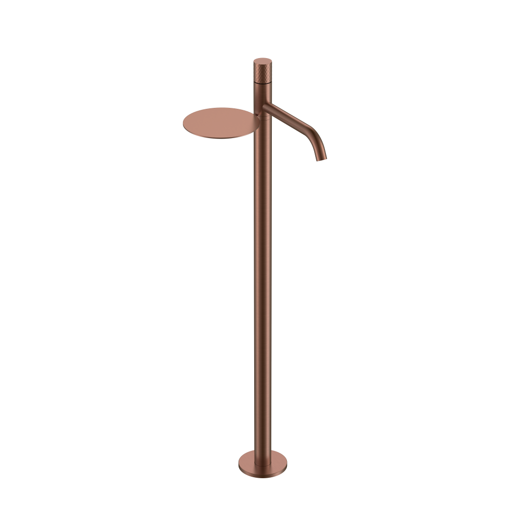 Смеситель Boheme STICK напольный для умыв. BRUSHED BRONZE DIAMOND 120-BRB
