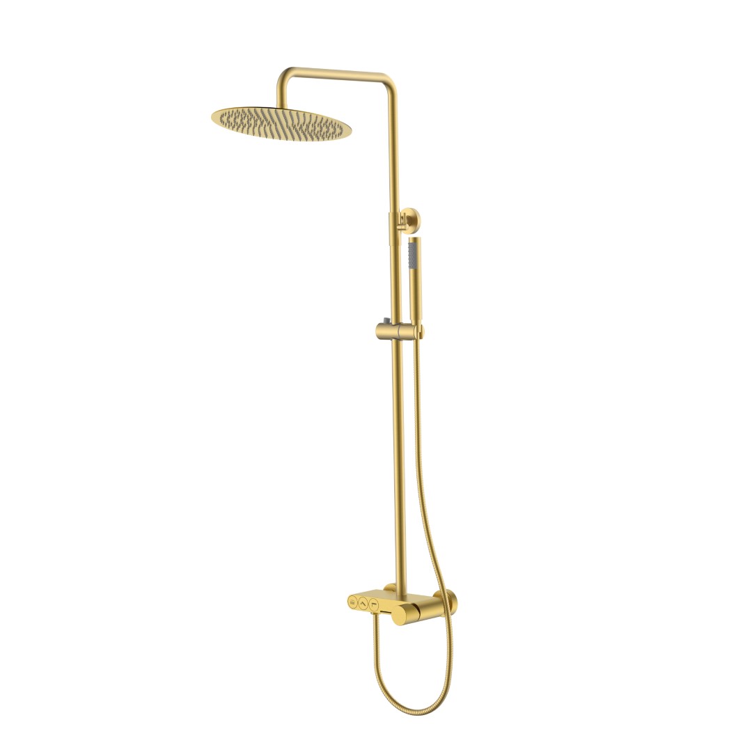 Стойка для душа Boheme STICK Matt Gold SPIRALE 128-MG.4