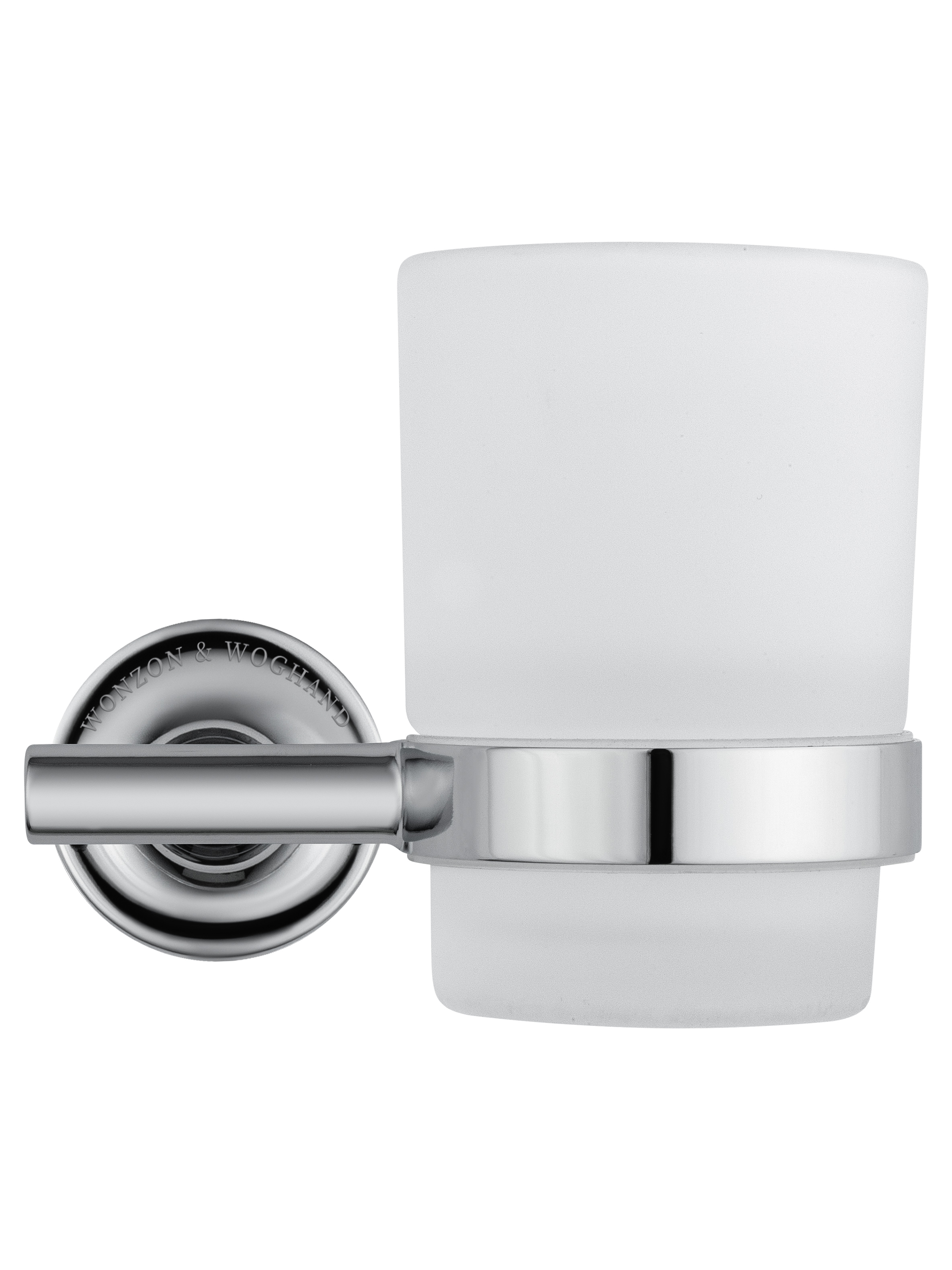 Стакан для зубных щеток с держателем WONZON & WOGHAND SIMPLE, Хром WW-6521
