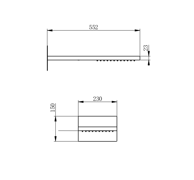 Верхний душ WONZON & WOGHAND, Хром WW-HS101-CR