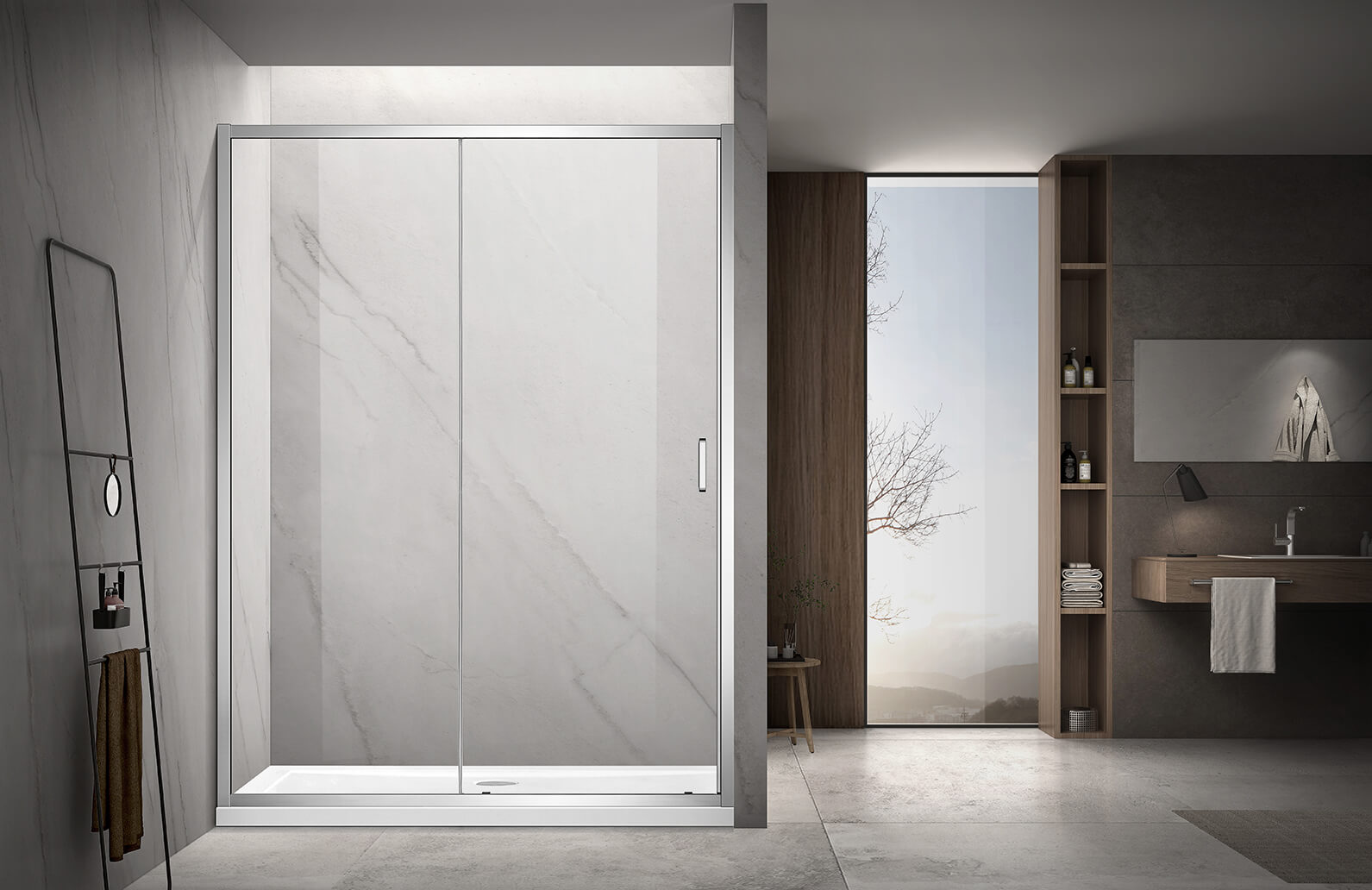 Душевая дверь Aquatek AQ ARI RA 12020CH 120х200 см