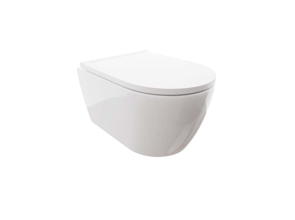 Унитаз подвесной безободковый Aquatek Поларис AQ0700-00 с сиденьем Soft Close