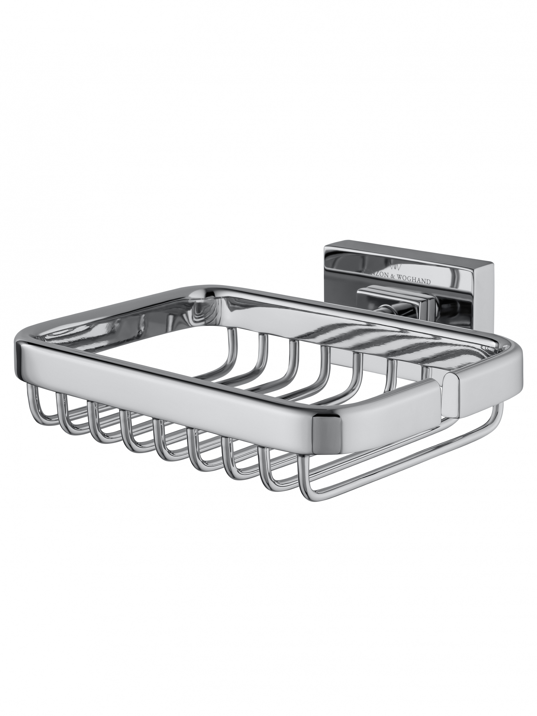 Мыльница с держателем WONZON & WOGHAND FLAT, Хром WW-9724