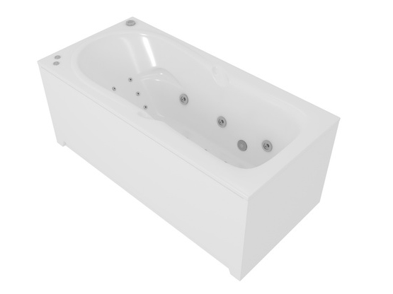 Акриловая ванна Aquatek Леда LED170-0000052 170х80.5 см слив справа, с фронтальным экраном