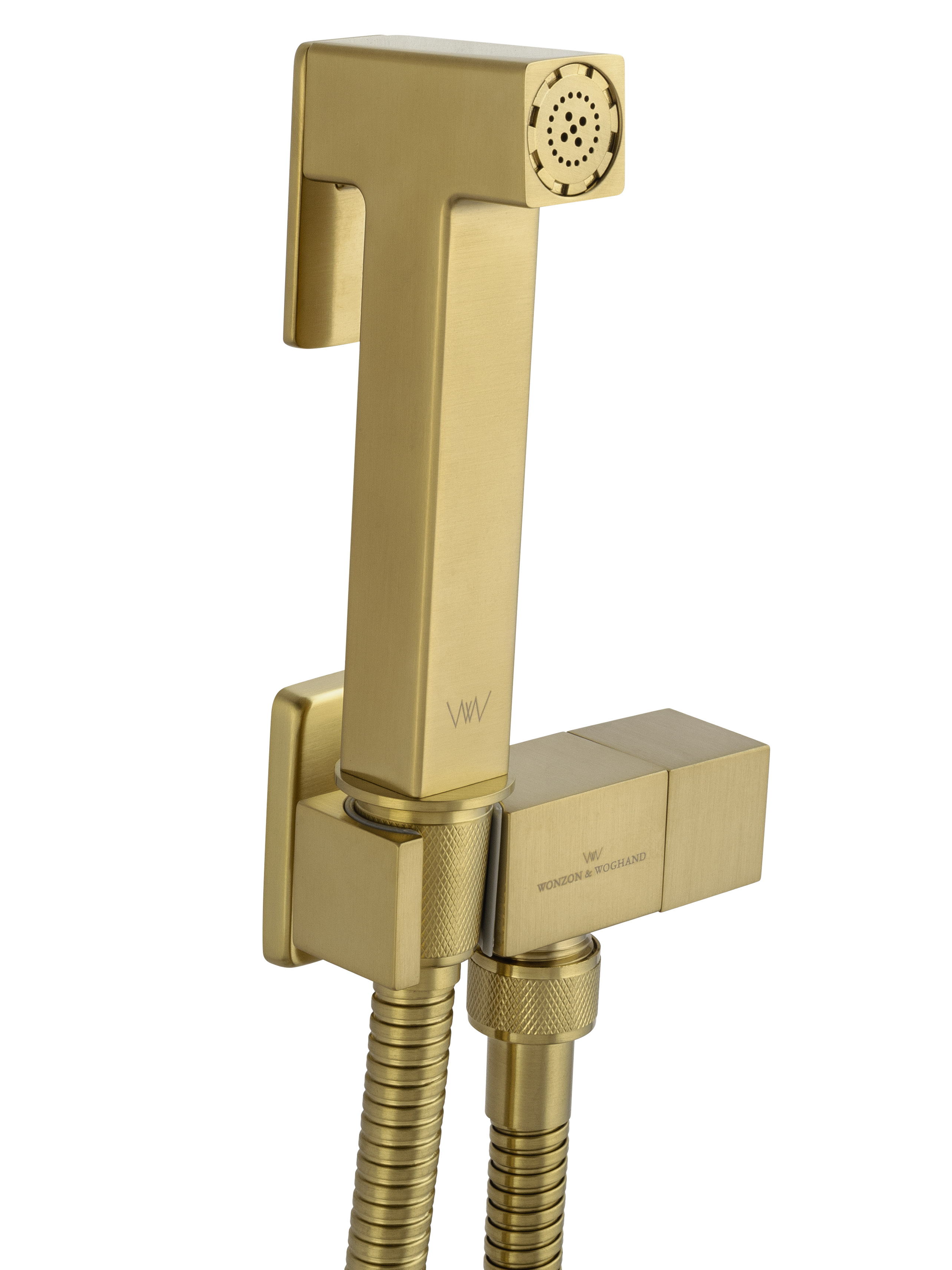Модуль гигиенического душа для встраиваемых смесителей WONZON & WOGHAND, Брашированное золото WW-88809904-BG