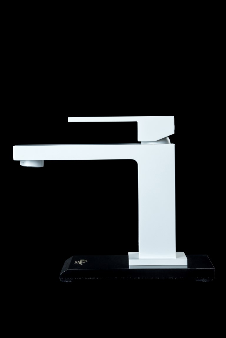 Boheme Cмеситель для умывальника Qubic Matt White 471-MW