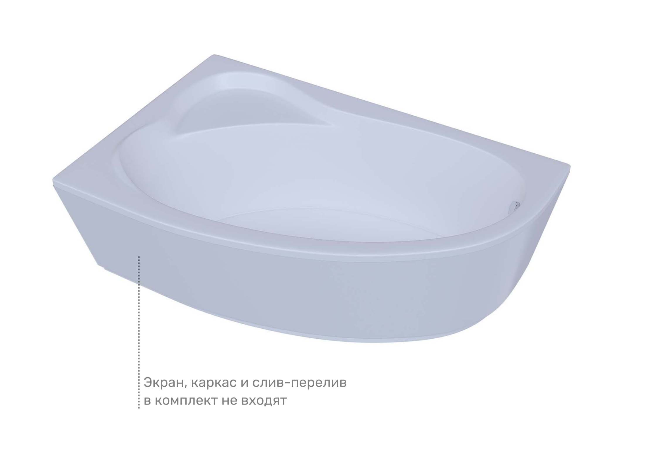 Акриловая ванна Aquatek Фиджи FID170-0000001 170х110 см левая