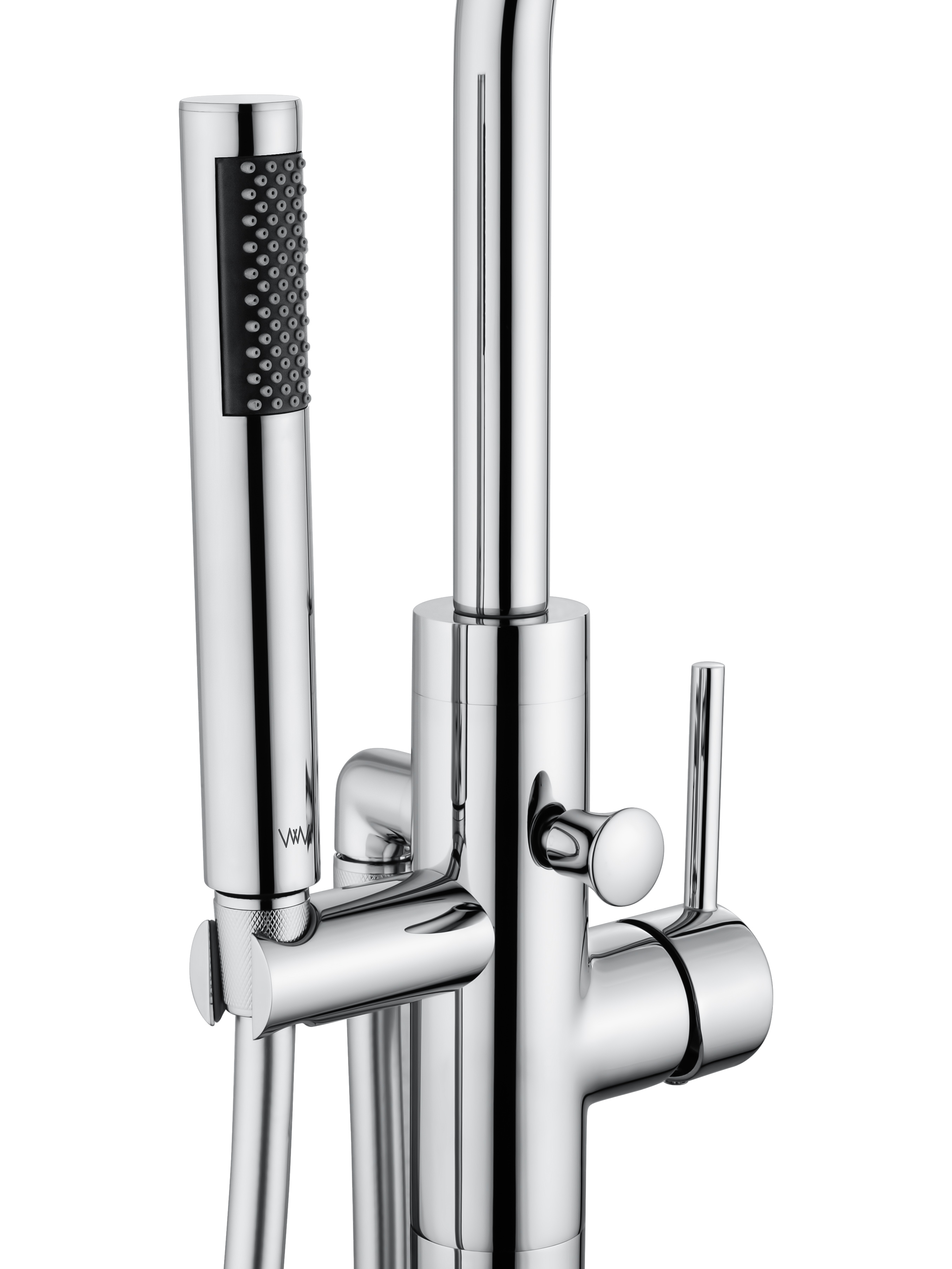 Смеситель для ванны напольного монтажа WONZON & WOGHAND STICK, Хром WW-88649017-CR