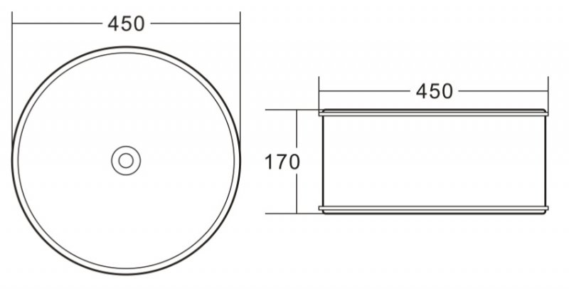 Раковина накладная BelBagno BB1383