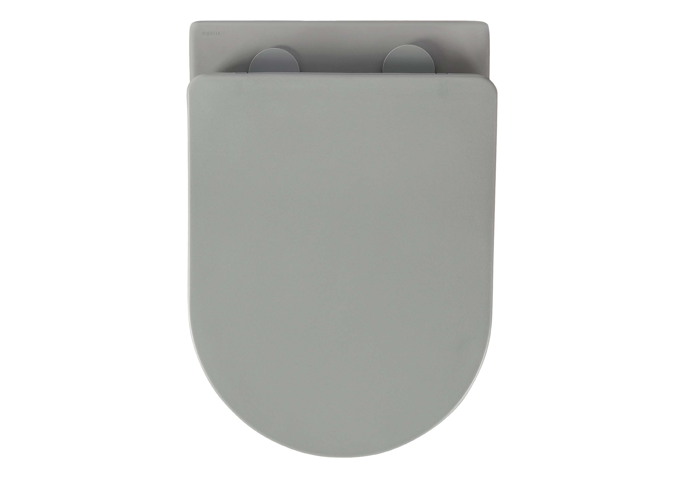Унитаз подвесной безободковый Aquatek Вега AQ1905-MG с сиденьем Soft Close серый матовый