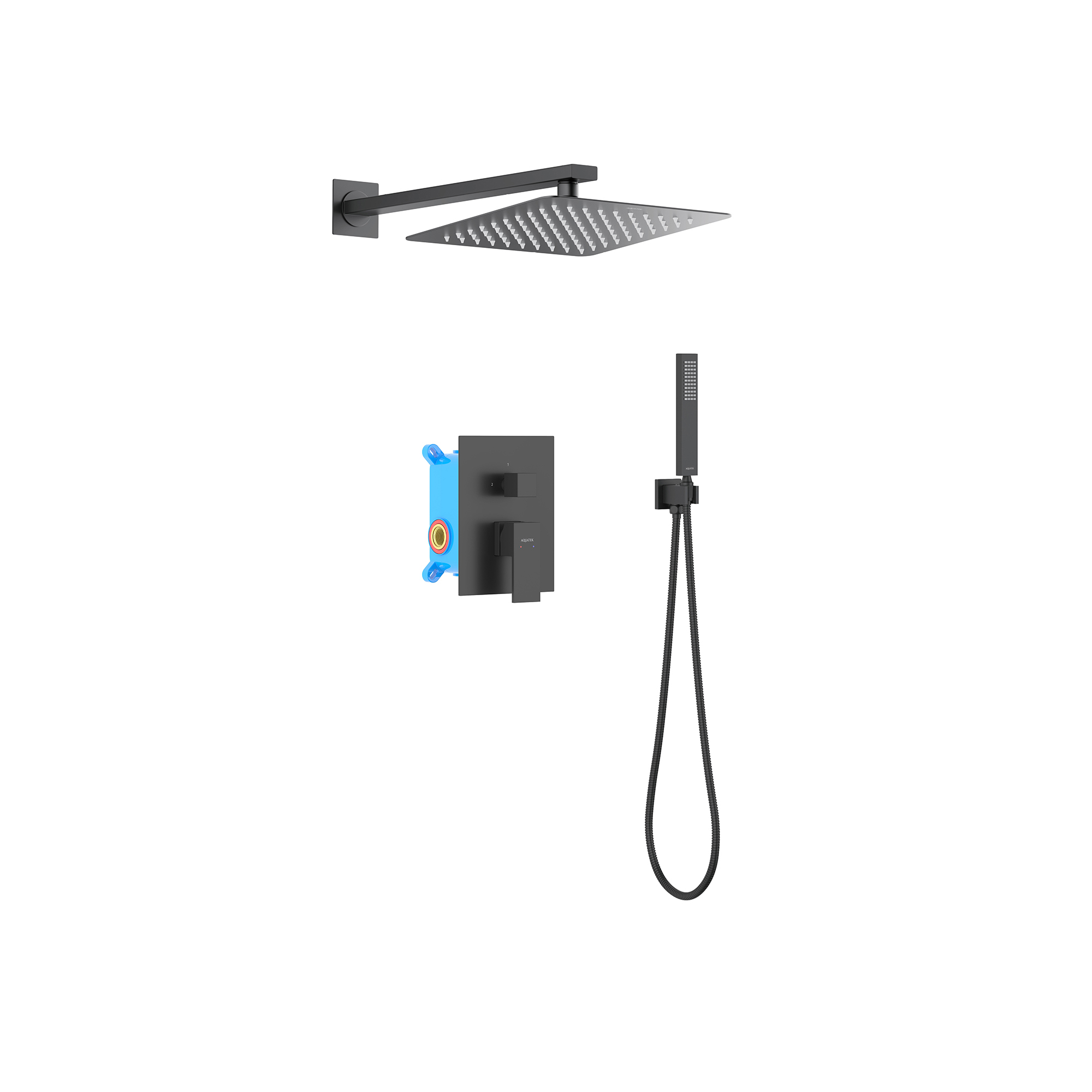 Set 3 в 1 душевой комплект Aquatek Либра AQ1672MB