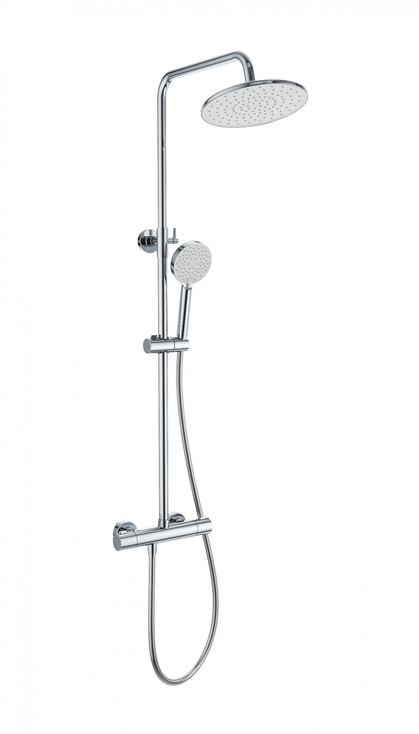 Душевая система с термостатом WONZON & WOGHAND INN 4, Хром WW-B3047-A-CR