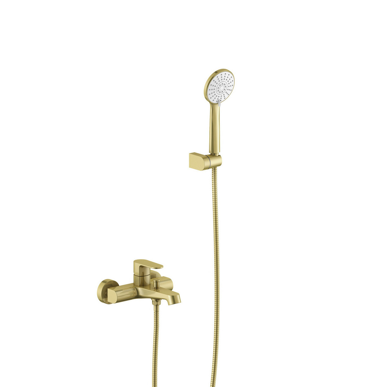 Смеситель Aquatek Оберон AQ1249BG для ванны с душевым набором