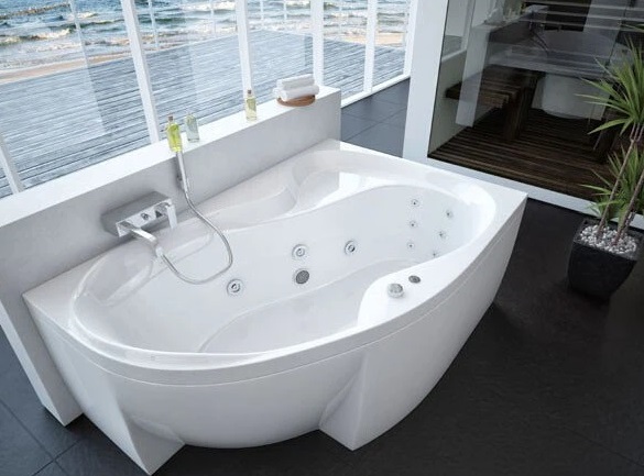 Акриловая ванна Aquatek Вега VEG170-0000083 170х105 см, правая, с фронтальным экраном