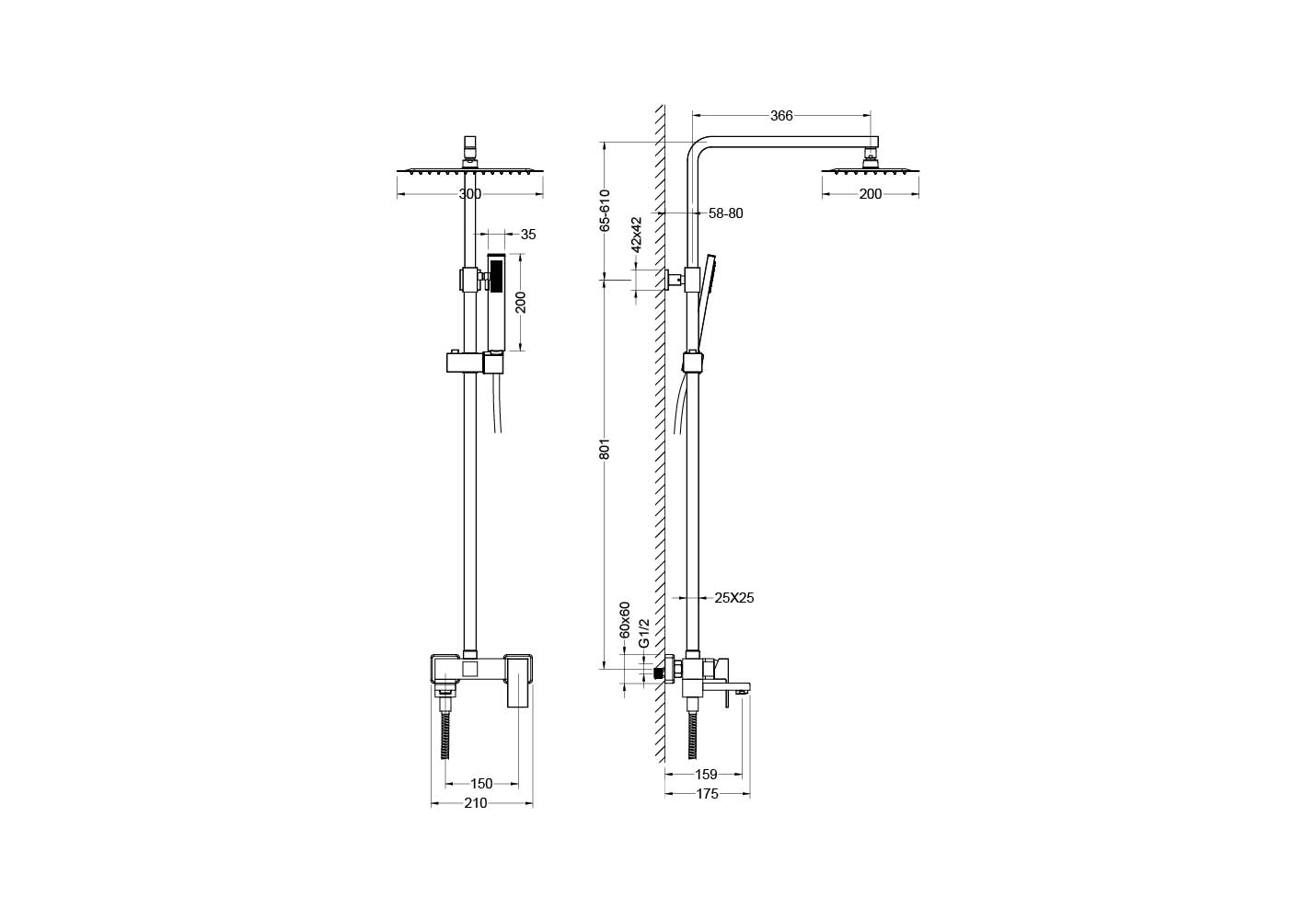 Душевая система Aquatek Либра AQ2640CR