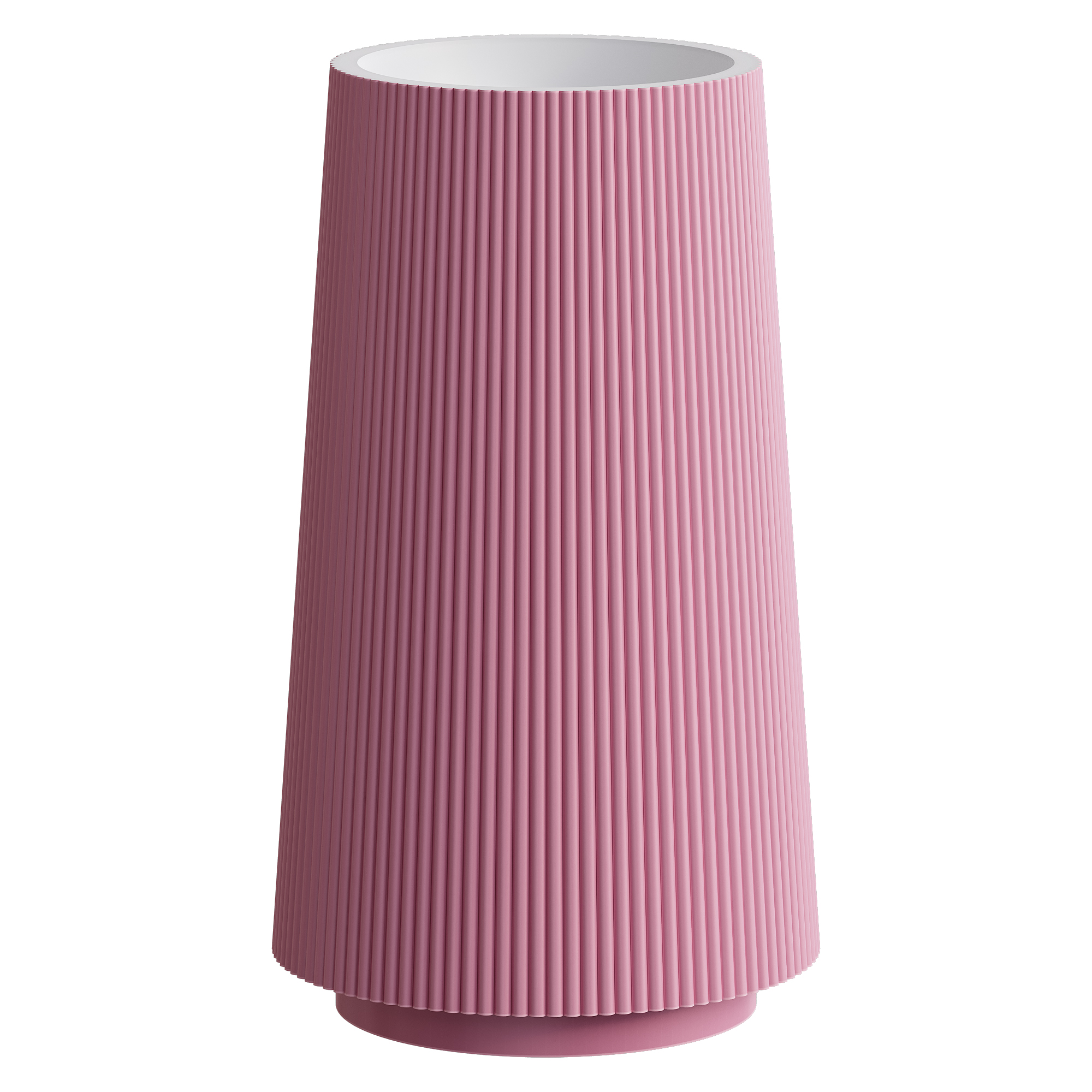 Раковина напольная рифленая Boheme Corian 480*480*850 LIGHT PINK (роза) 801-Torre-LP
