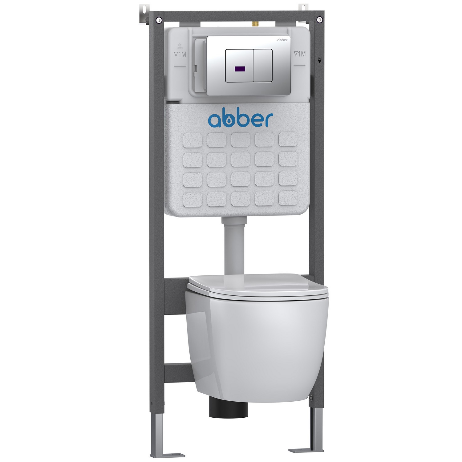 Кнопка смыва Abber AC0122S хром глянцевый