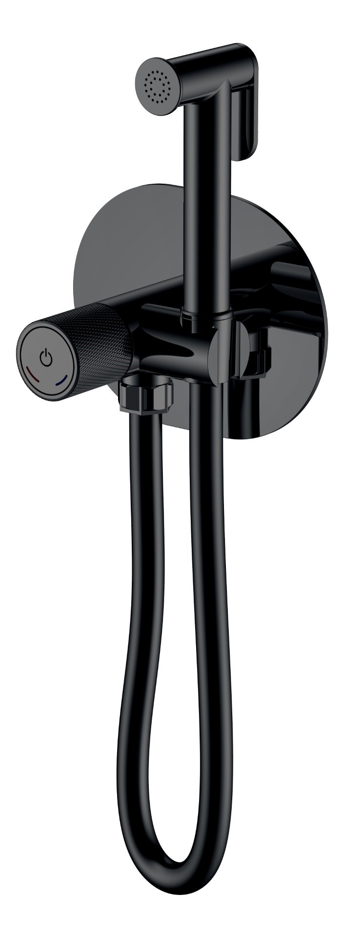 Смеситель гигиенический Boheme TECH Black 157-B