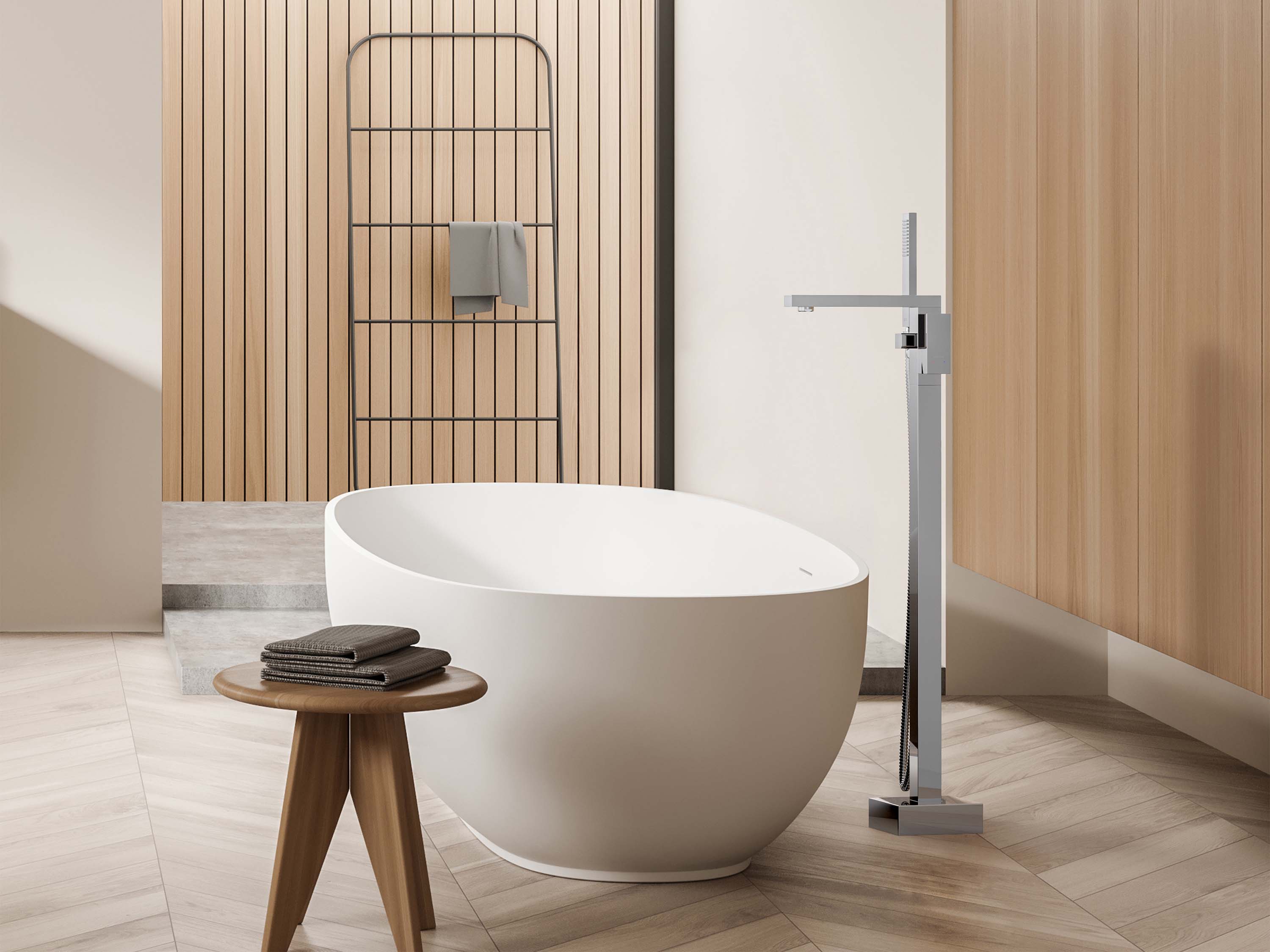 Смеситель Aquatek Либра AQ1645CR для ванны напольный