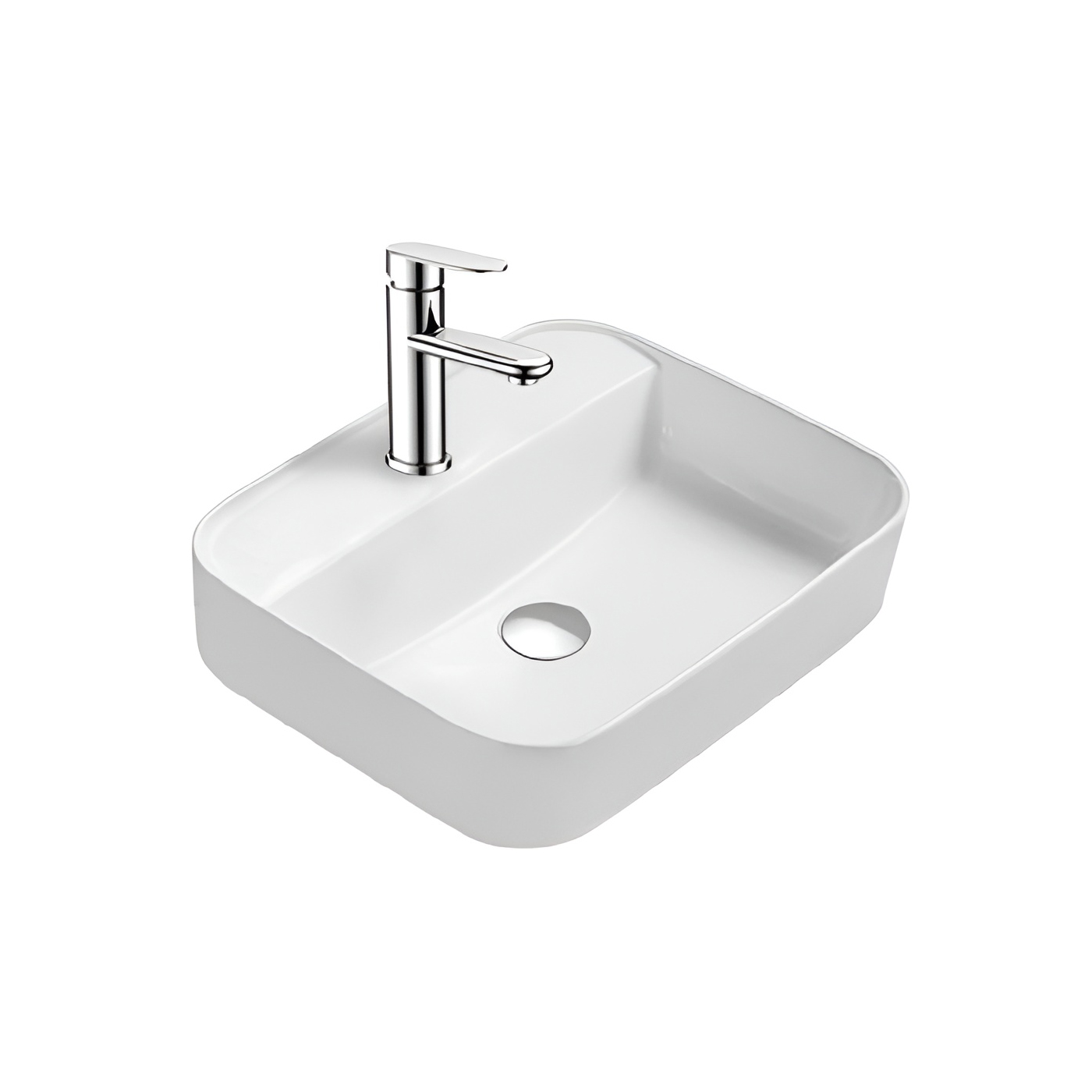 Раковина накладная Aquatek Вега AQ5506-MW белый матовый