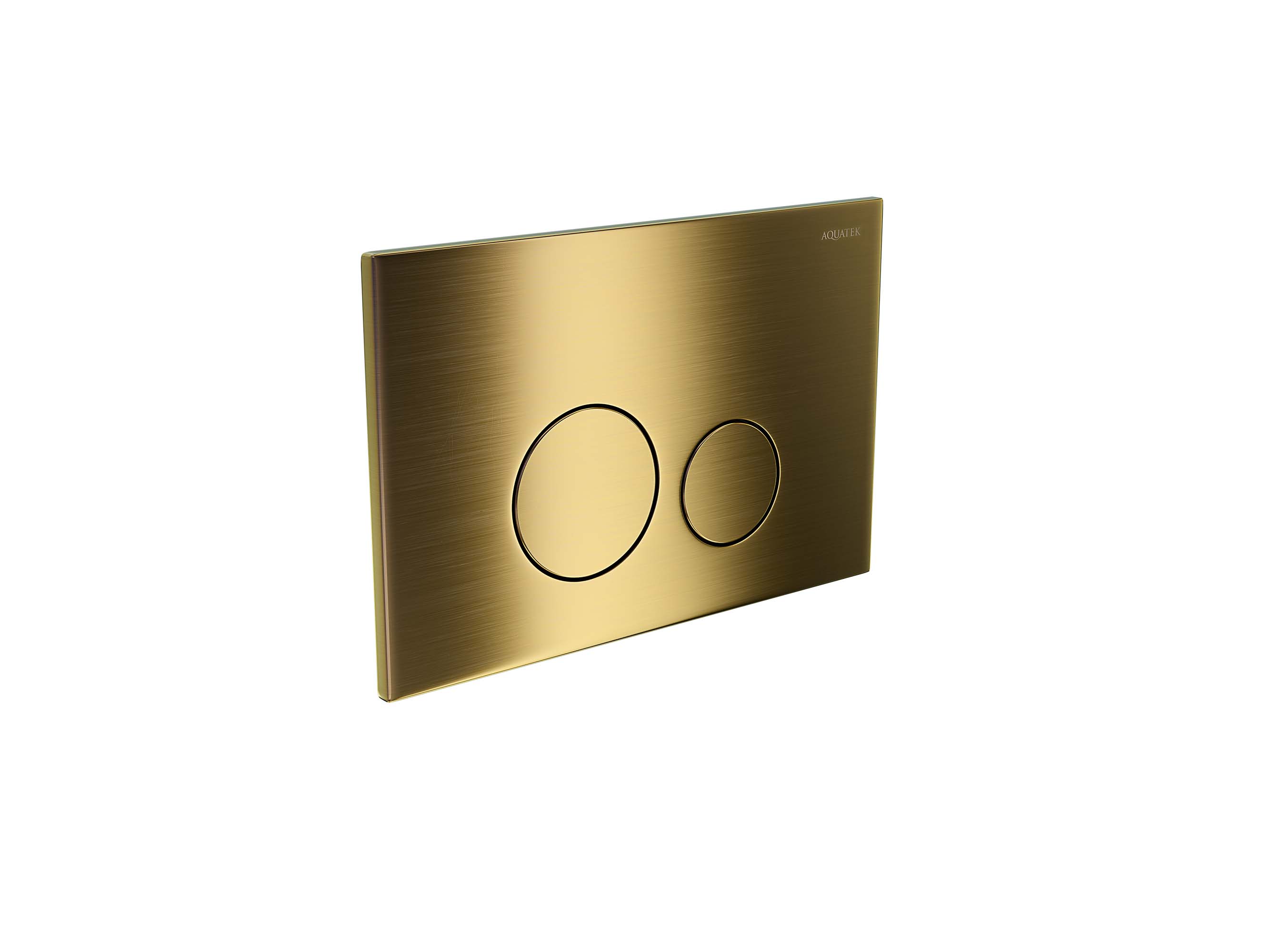Кнопка смыва Aquatek KDI-0000038 титановое золото матовое