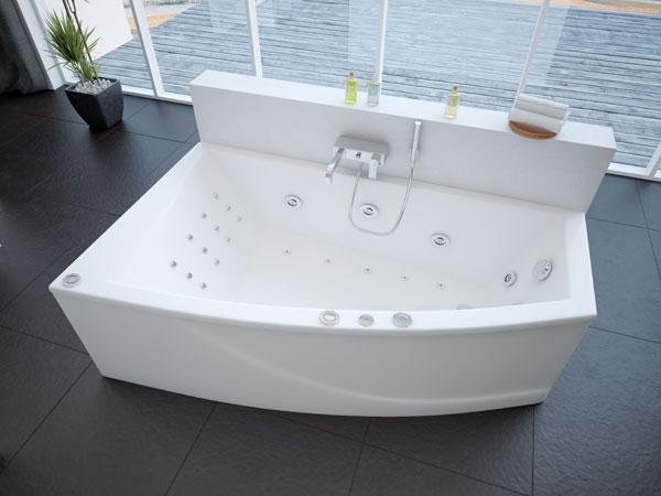 Акриловая ванна Aquatek Оракул ORK180-0000004 180х125 см, левая, с фронтальным экраном