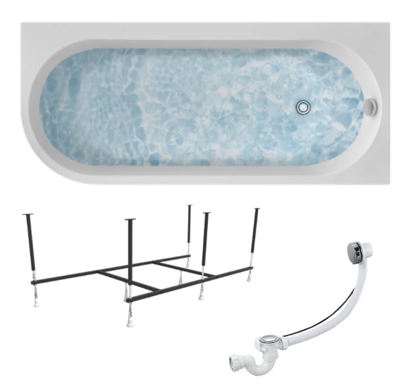 Ванна акриловая 1MarKa Alisa 170x75 см R Стандарт 2