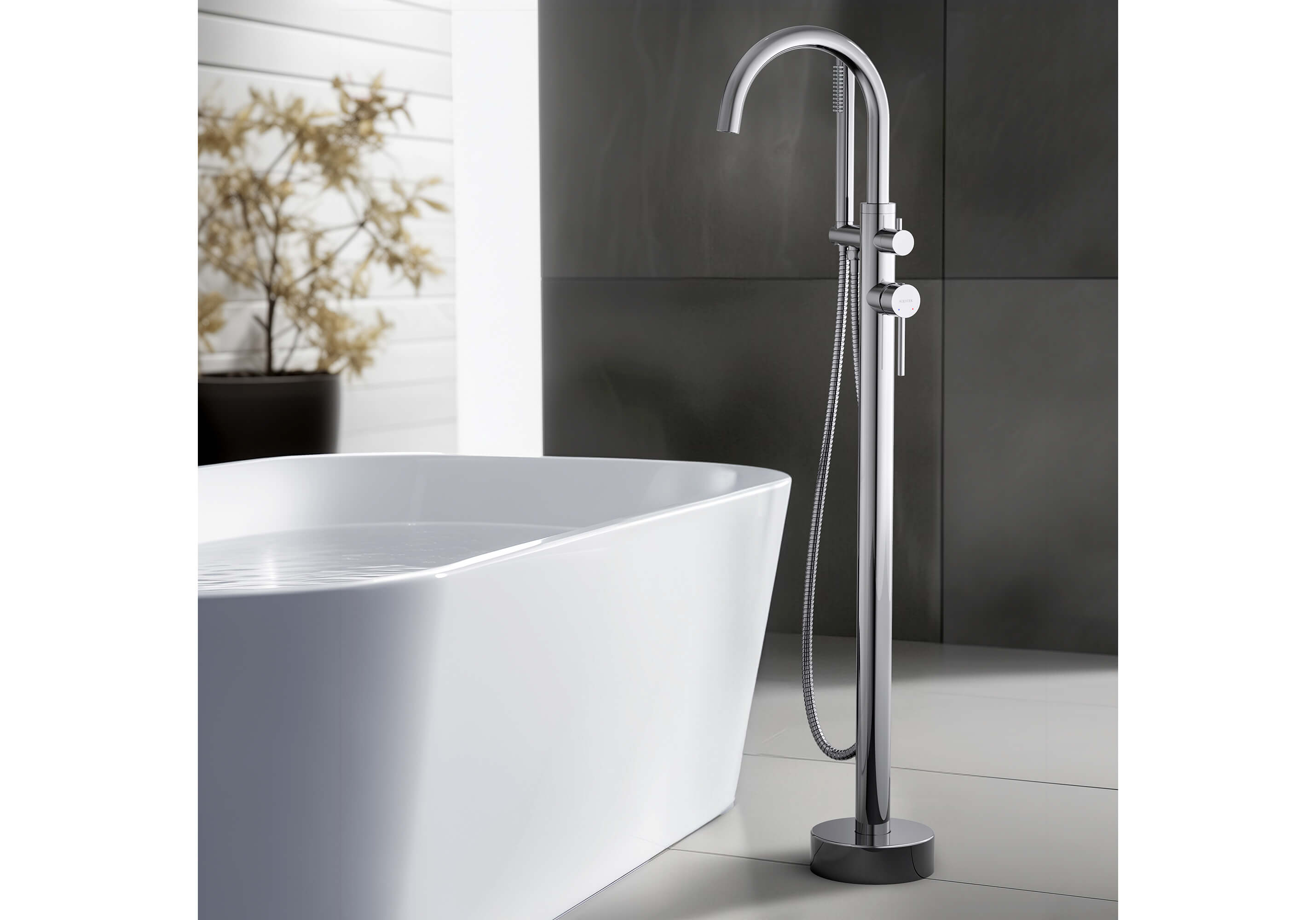 Смеситель Aquatek Европа AQ1345CR для ванны напольный