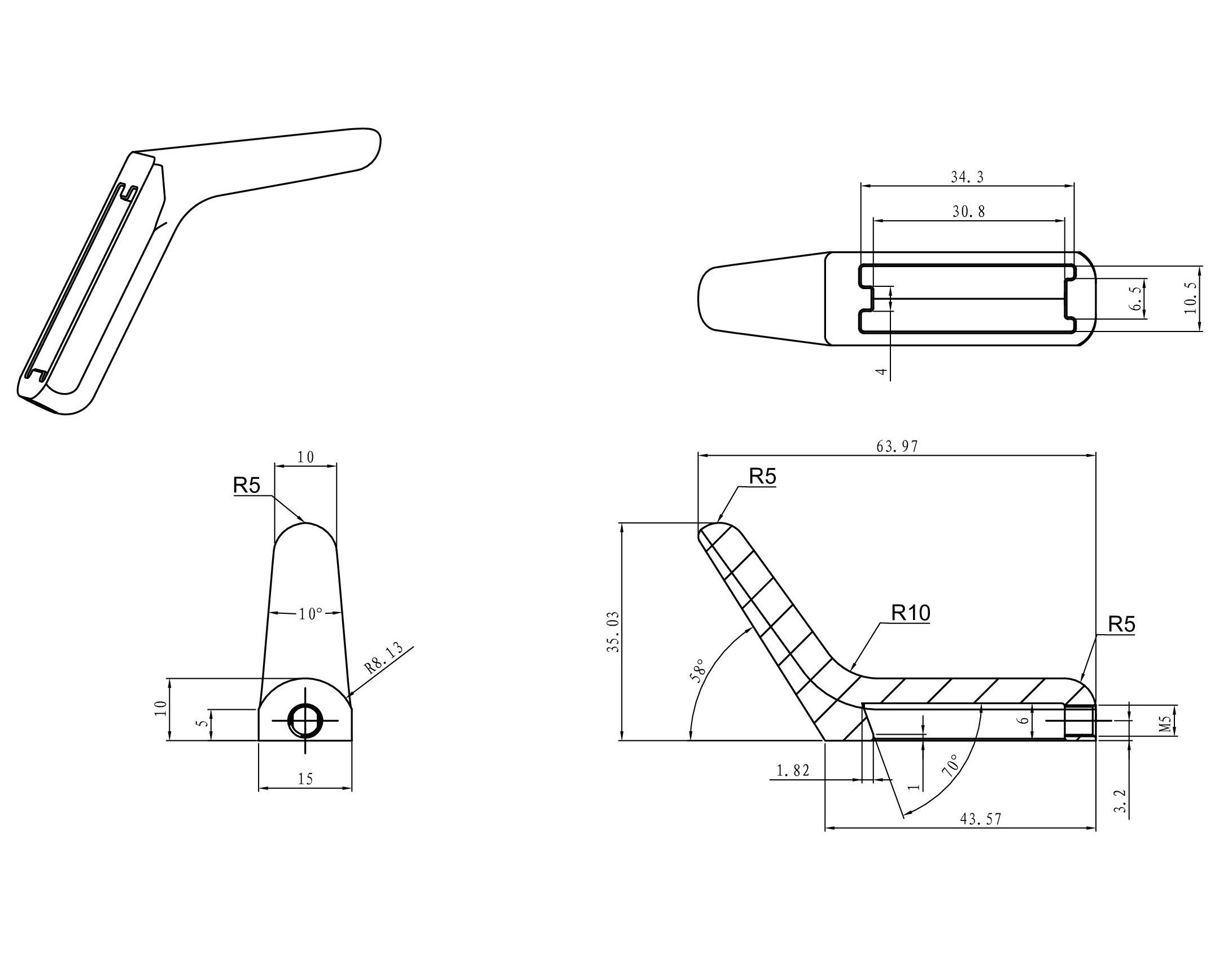 Крючок для ванной WONZON & WOGHAND, Хром WW-V4301-CR