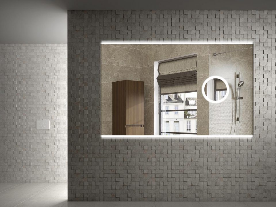 Зеркало Armadi Art Vallessi с увеличением и подсветкой 80*70, IP24 542/2