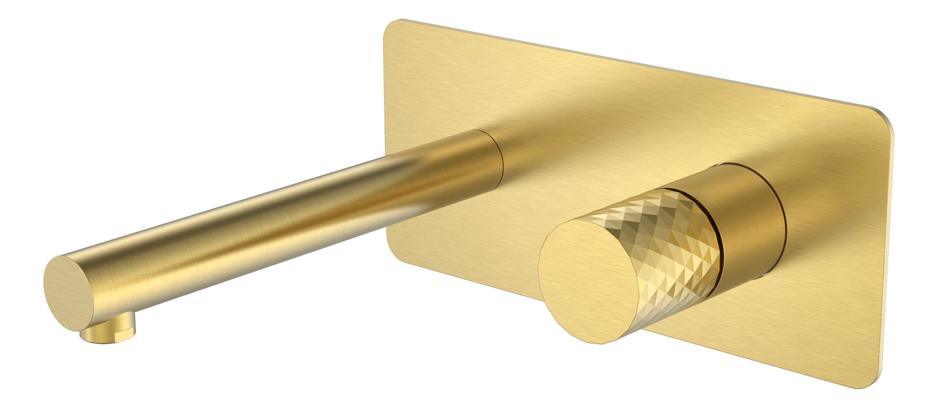 Смеситель Boheme STICK из стены Matt Gold DIAMOND 125-MG