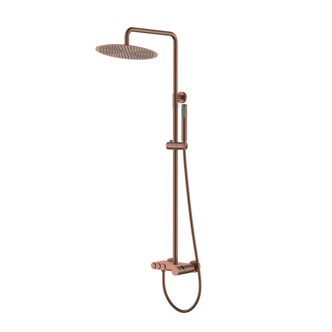 Стойка для душа Boheme STICK BRUSHED BRONZE DIAMOND 128-BRB