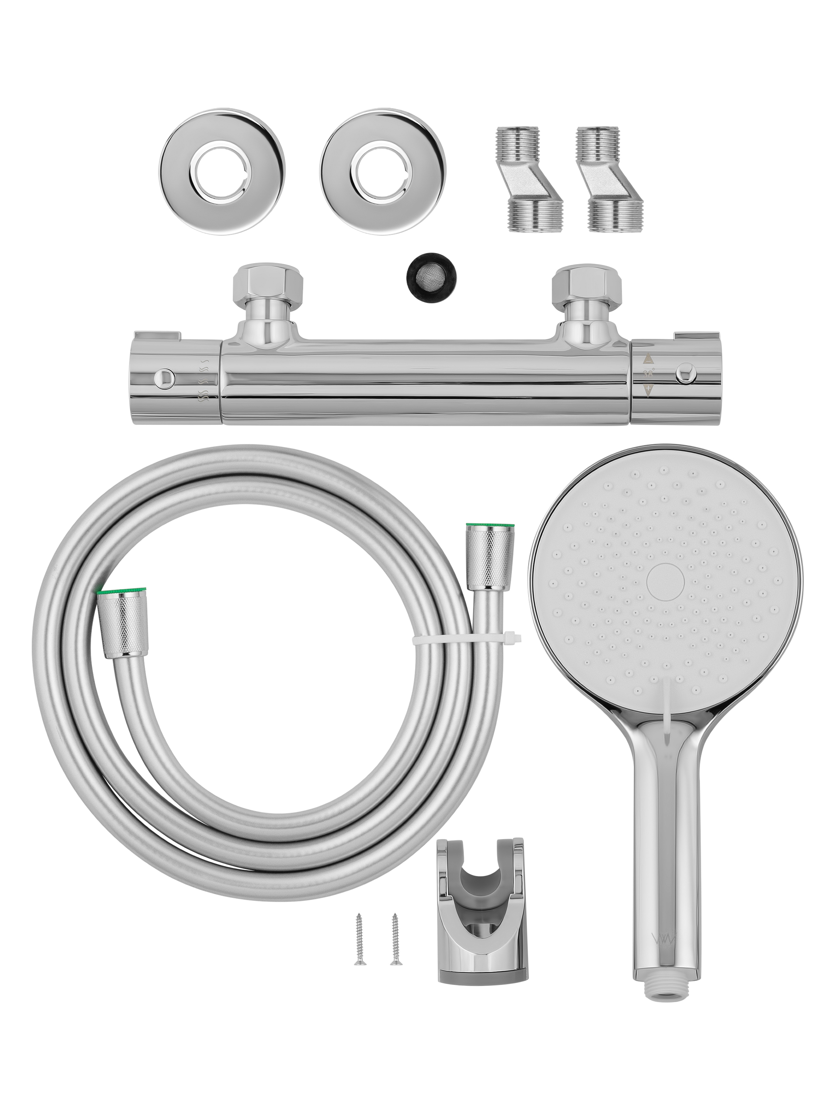 Смеситель для душа с термостатом WONZON & WOGHAND INN 3, Хром WW-B2065-A-CR