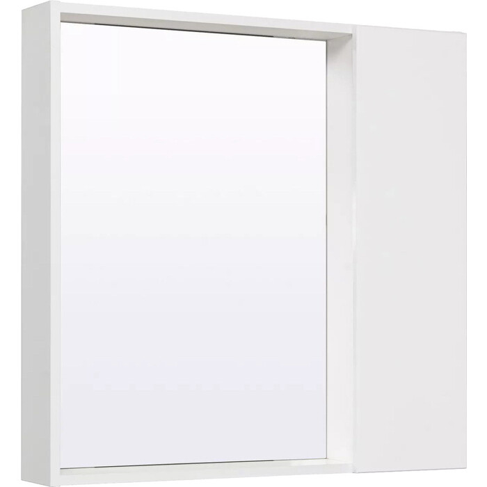 Зеркальный шкаф Runo Манхэттен 75х75 белый