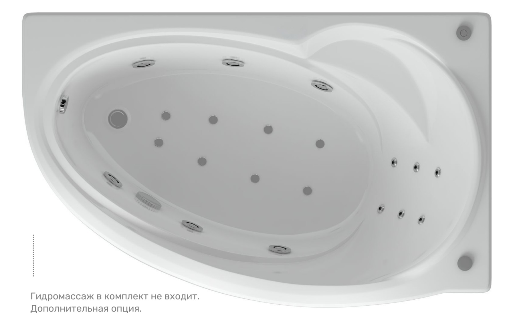 Акриловая ванна Aquatek Бетта 160 BET160-0000078 160х97 см, правая