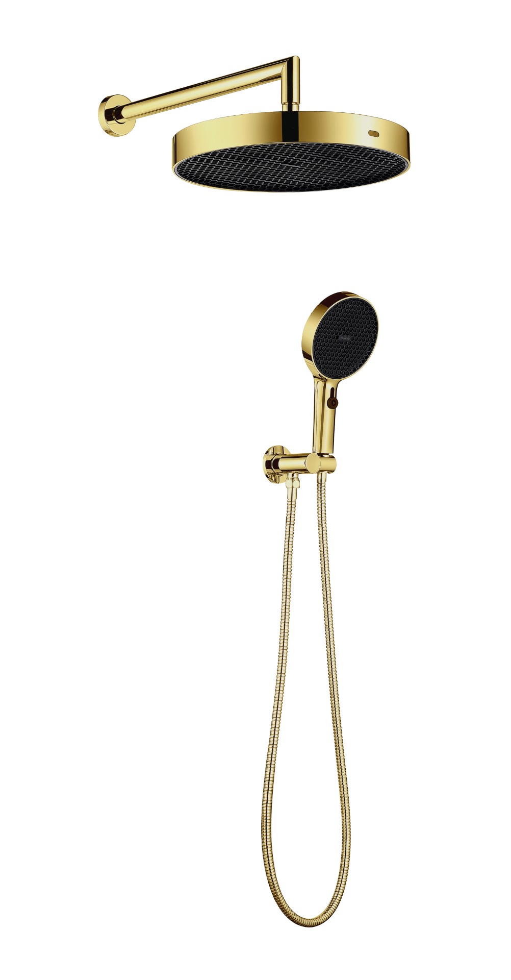 Лейка ручная+верхняя+выпуск+шланг Boheme CELL GOLD 427-G