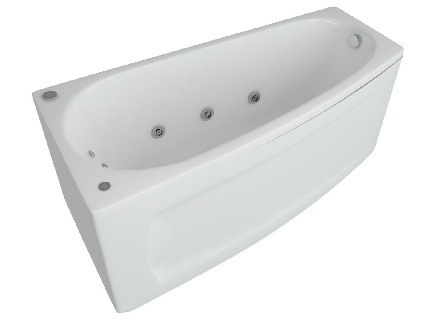 Акриловая ванна Aquatek Пандора PAN160-0000038 160х75 см, левая, с фронтальным экраном