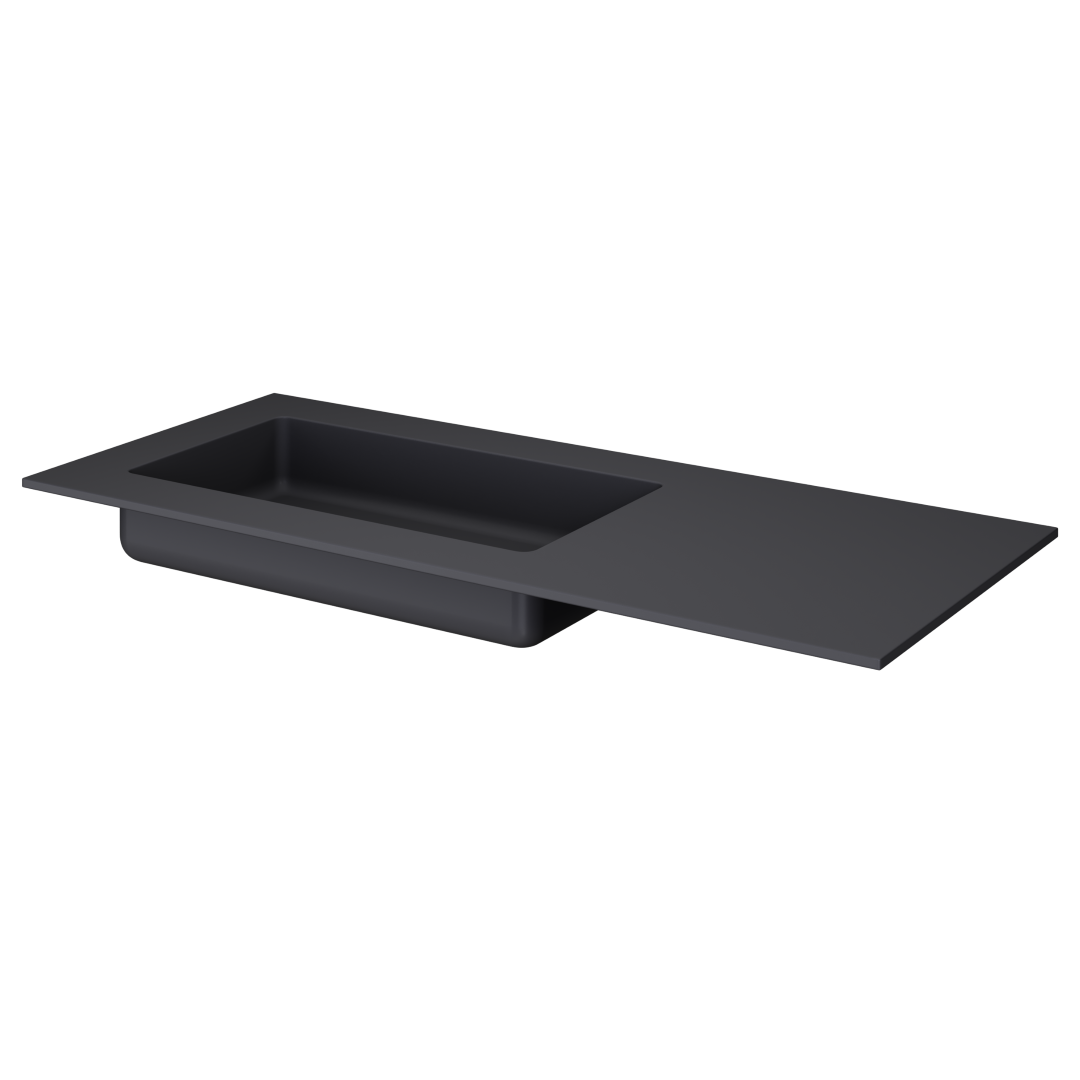 Armadi Art QUATRO 120 раковина-моноблок ANTHRACITE (раковина слева) 793-120-A-L