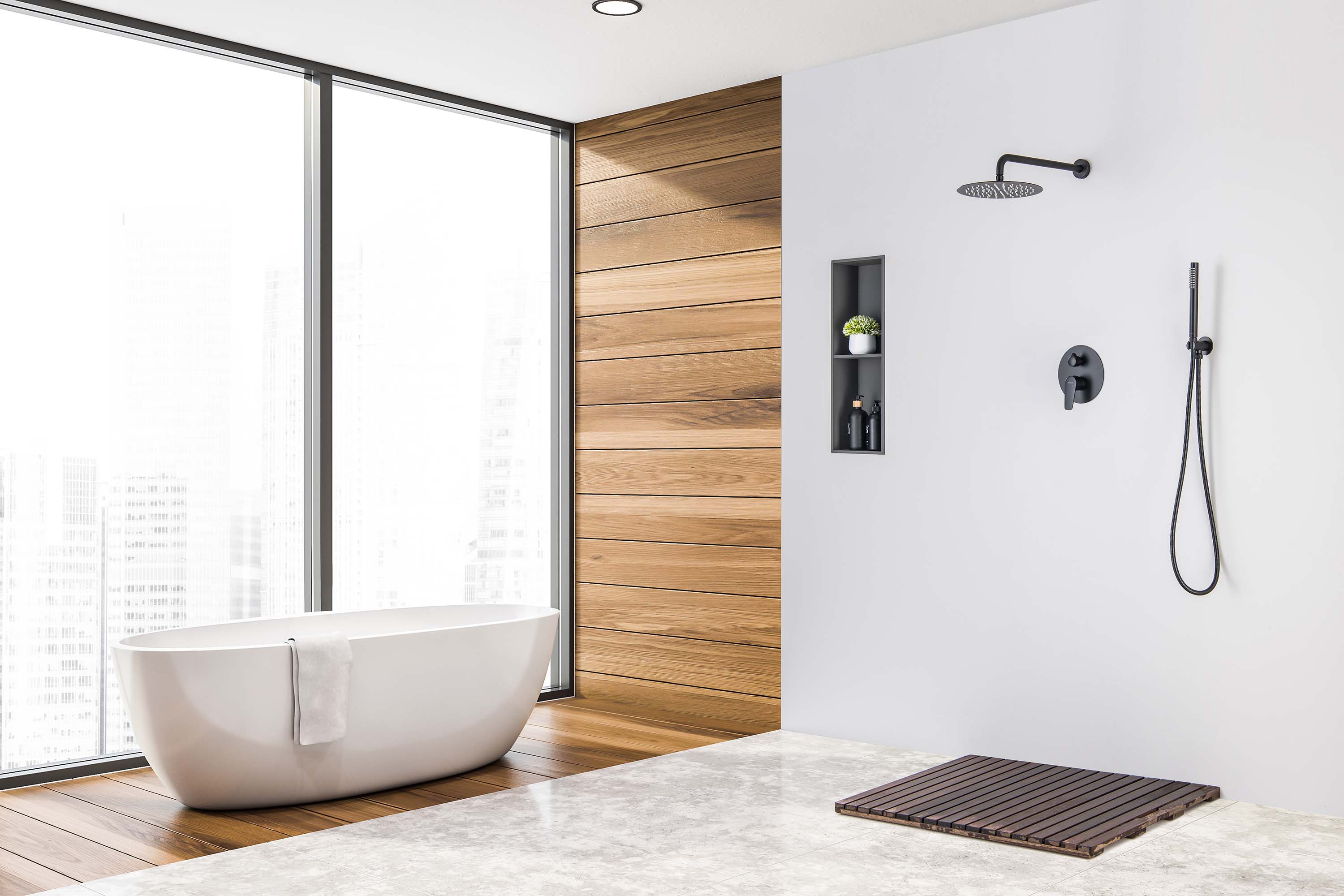 Set 3 в 1 душевой комплект Aquatek Бетта AQ1172MB