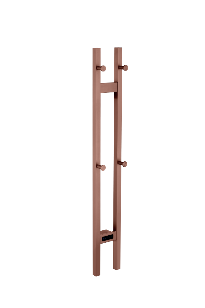 Полотенцесушитель электрический 2-трубы квадратный Boheme COPPER BRUSHED 728-CB