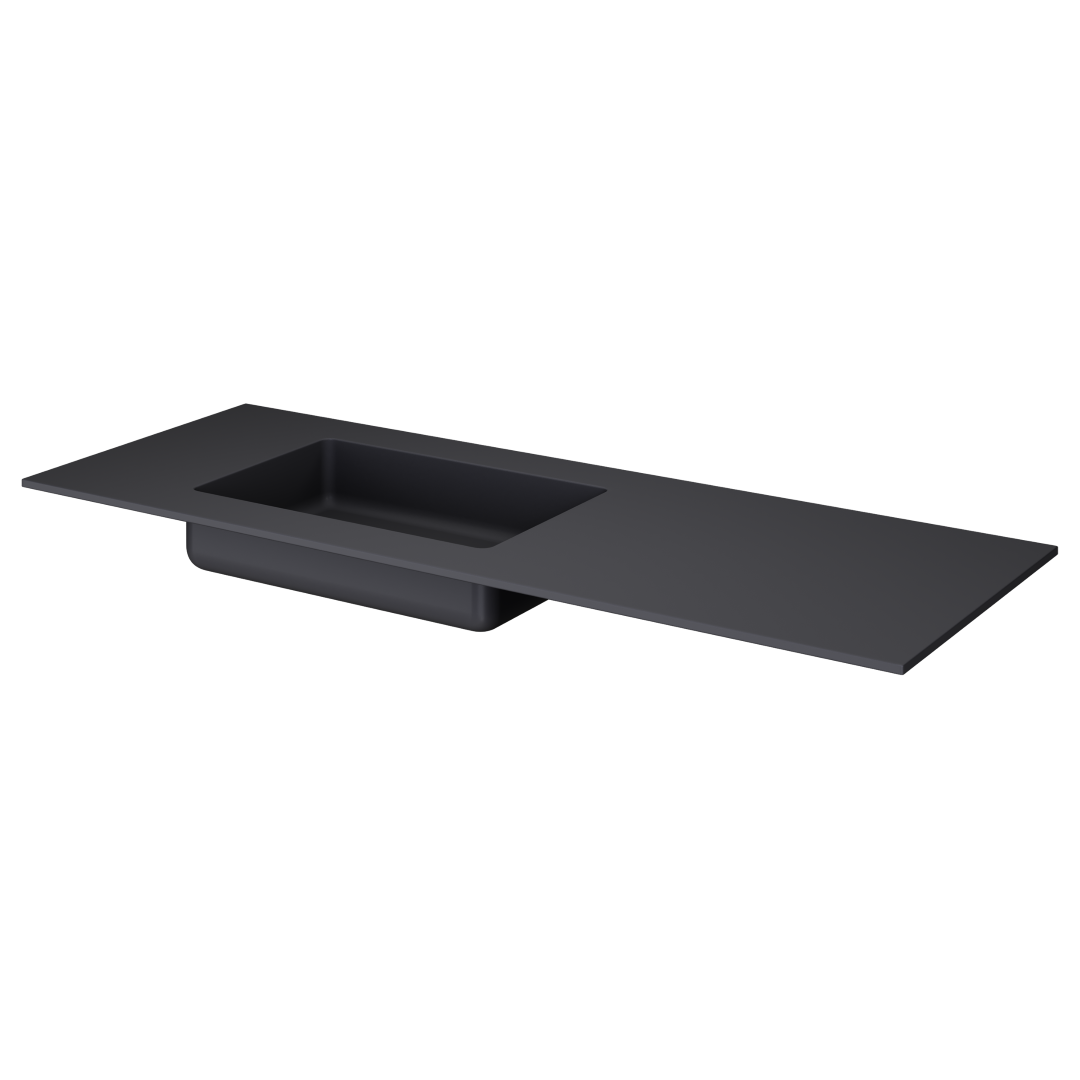 Armadi Art QUATRO 140 раковина-моноблок ANTHRACITE (раковина слева) 793-140-A-L