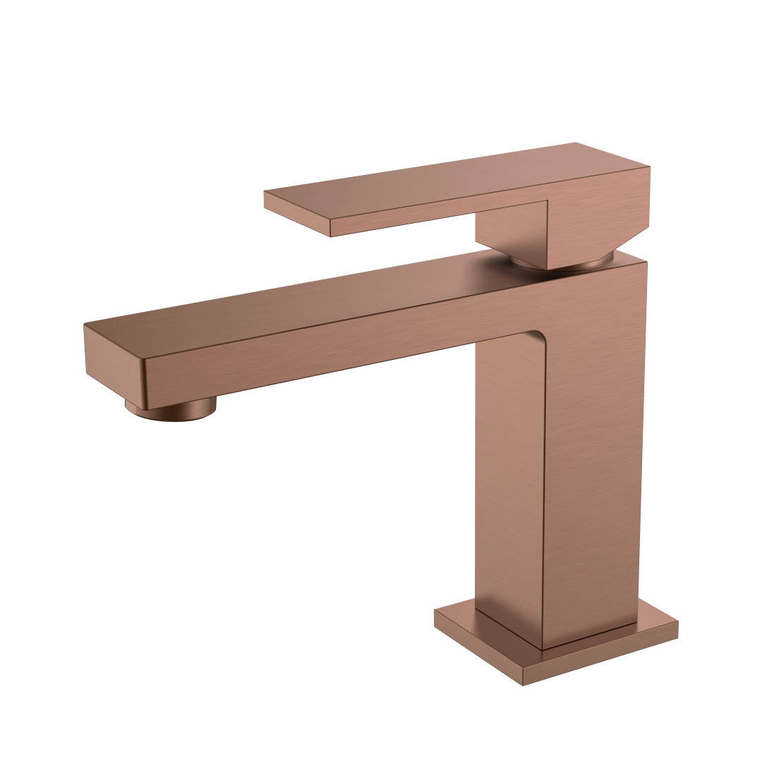 Boheme Cмеситель для умывальника Qubic Brushed Bronze 471-BRB