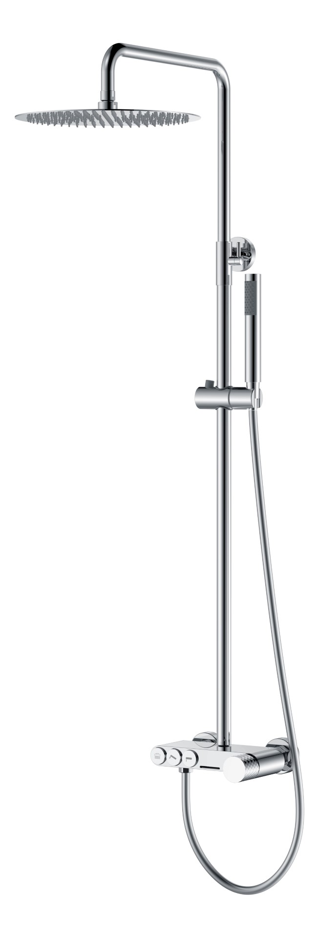 Стойка для душа Boheme STICK CHROME DIAMOND CHROME 128-CRCR