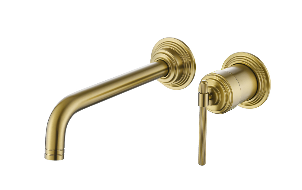 Смеситель для умывальника из стены, Boheme ETERNA MATT GOLD 175-MG