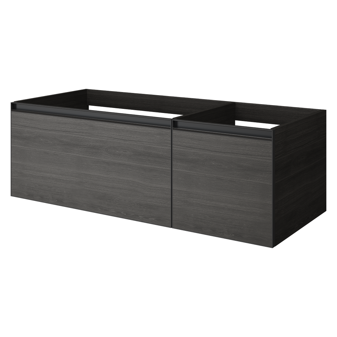Armadi Art QUATRO 2 120см (80+40) тумба OAK ANTHRACITE профиль ANTHRACITE 790-M2-120-OA-A