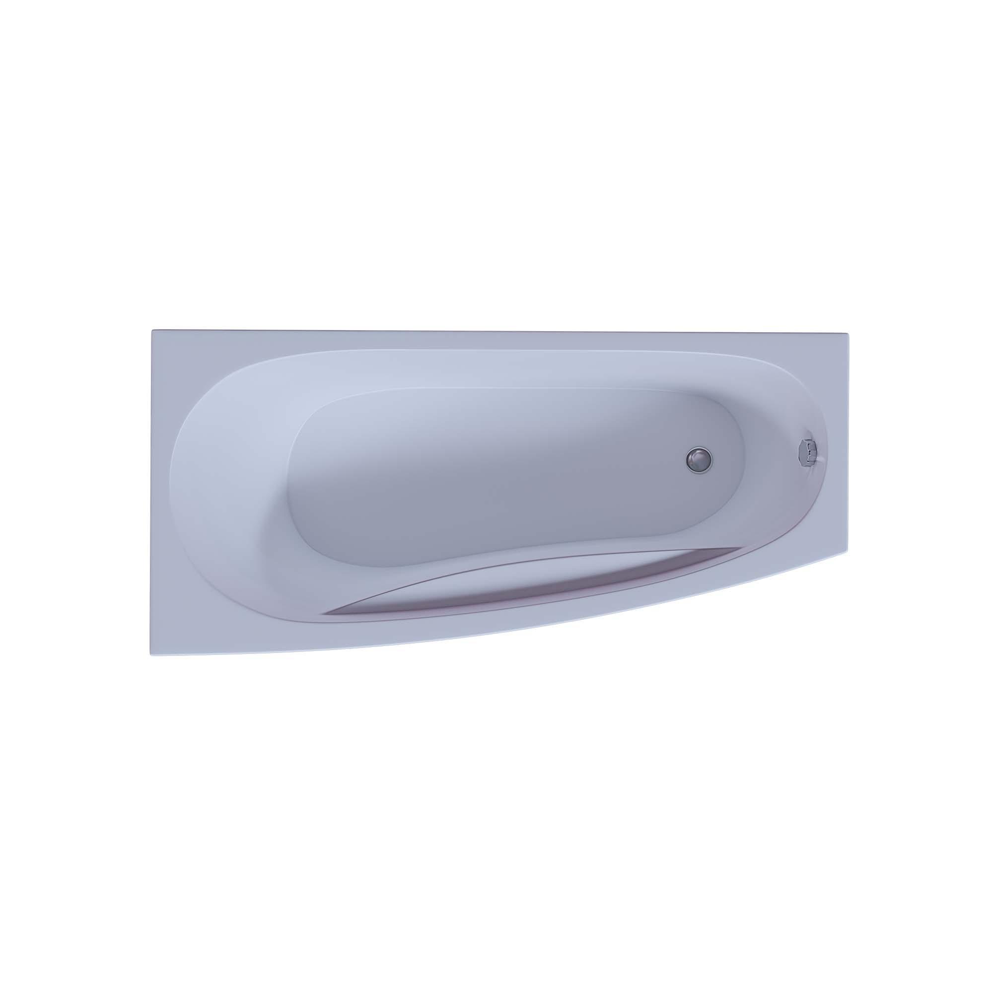 Акриловая ванна Aquatek Пандора PAN160-0000038 160х75 см, левая, с фронтальным экраном