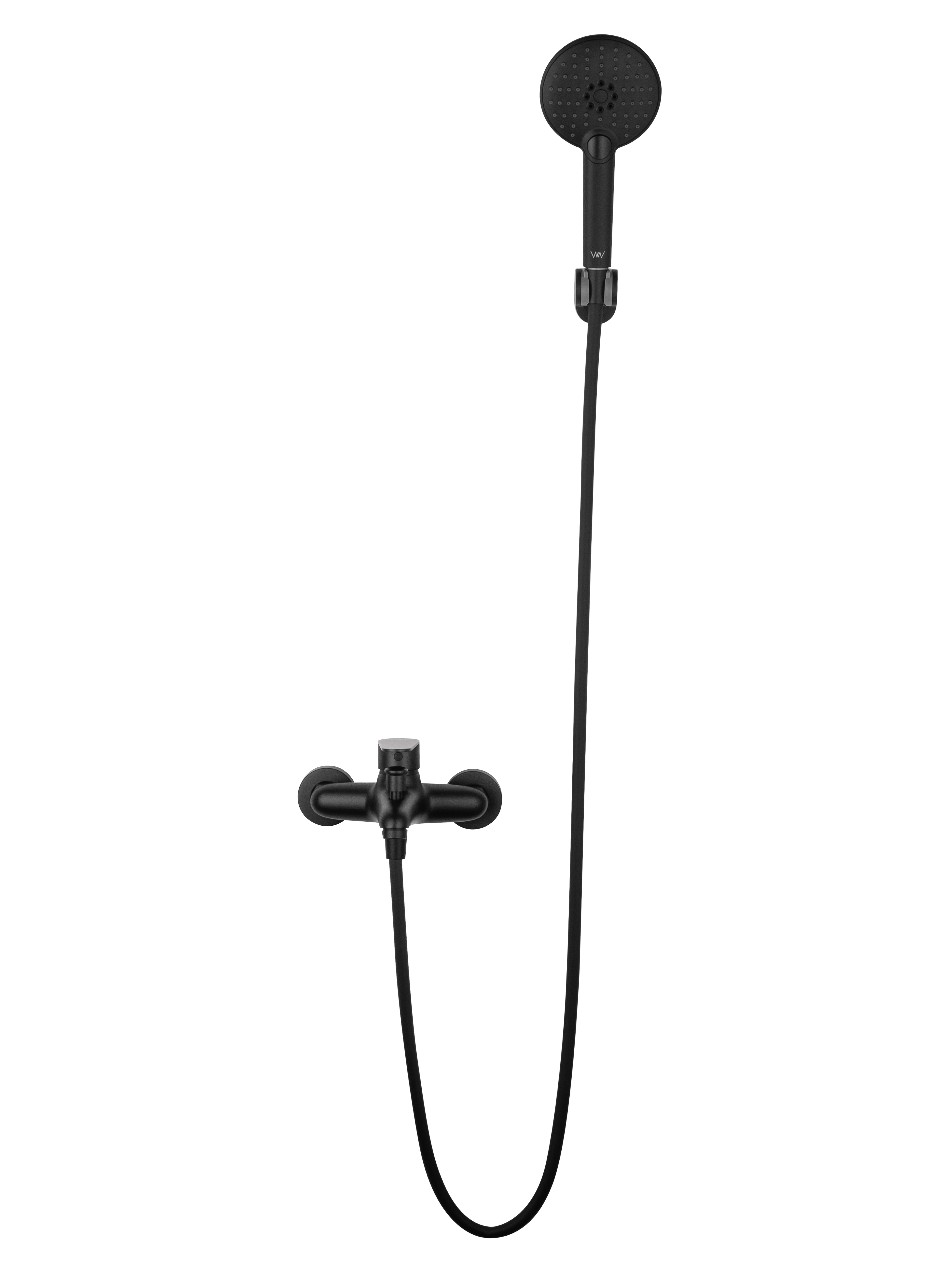 Смеситель для ванны с душем WONZON & WOGHAND ALFA, Черный матовый WW-AE3204-MB