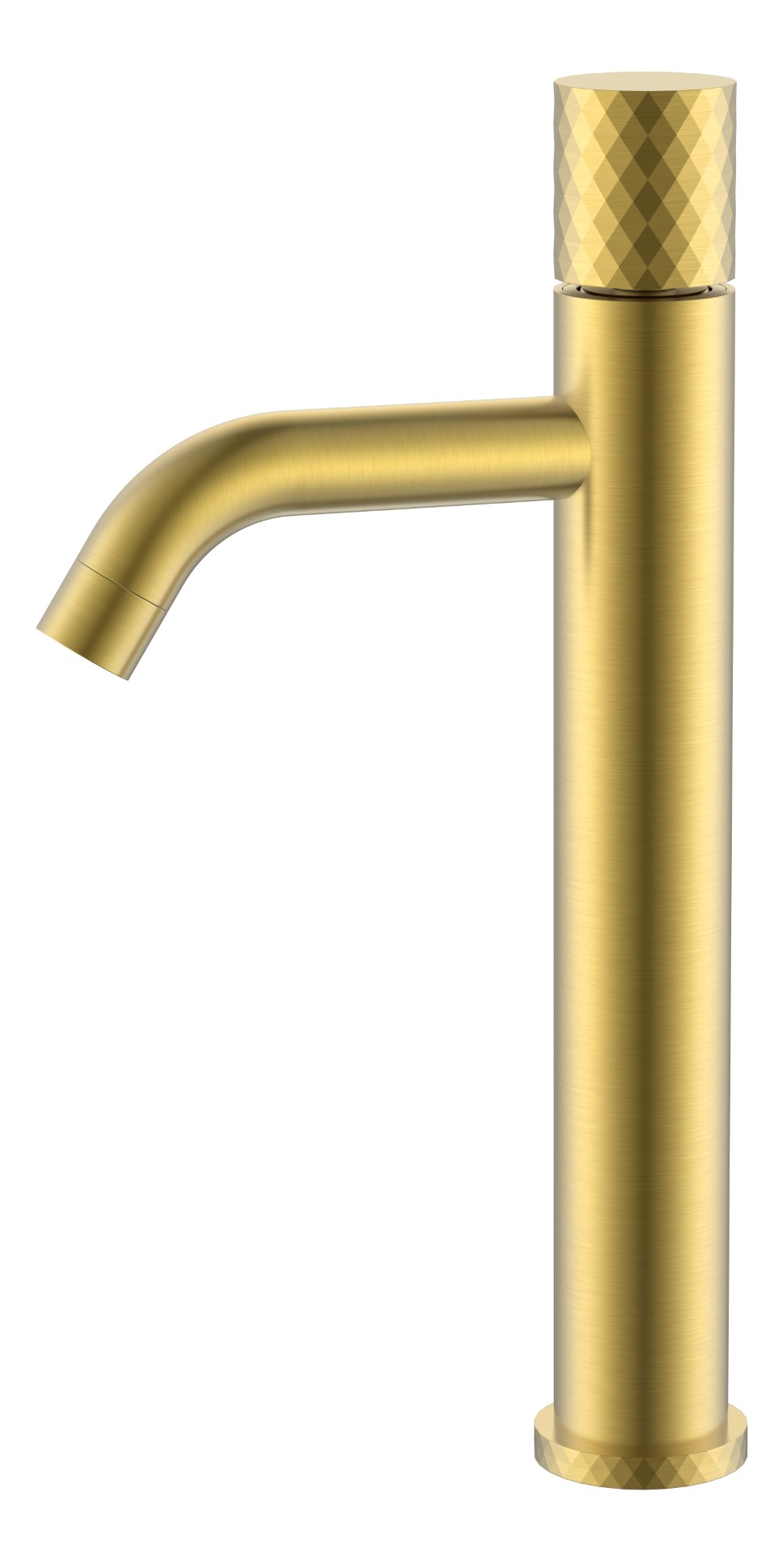 Смеситель Boheme STICK для умыв. выс. Mat Gold с ручкой DIAMOND 122-MG